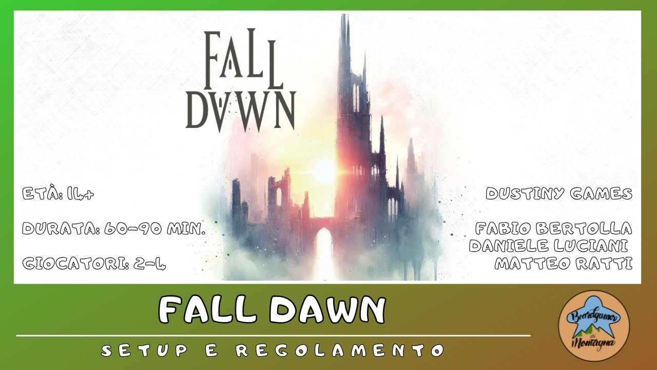 Fall Dawn - setup e regolamento in italiano (tutorial) BOARD GAME