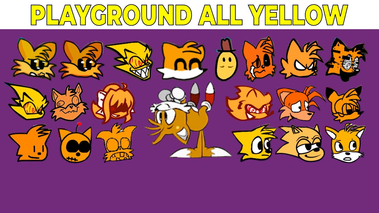 Тест персонажа FNF | Геймплей против My Playground | ALL Yellow Test
