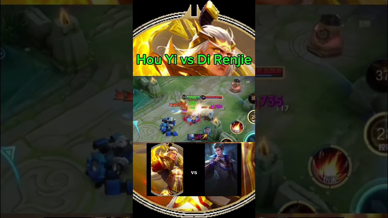 Top Global Hou Yi vs Di Renjie Honor Of Kings #honorofkings #gamemoba #proplayer #gameplay #games