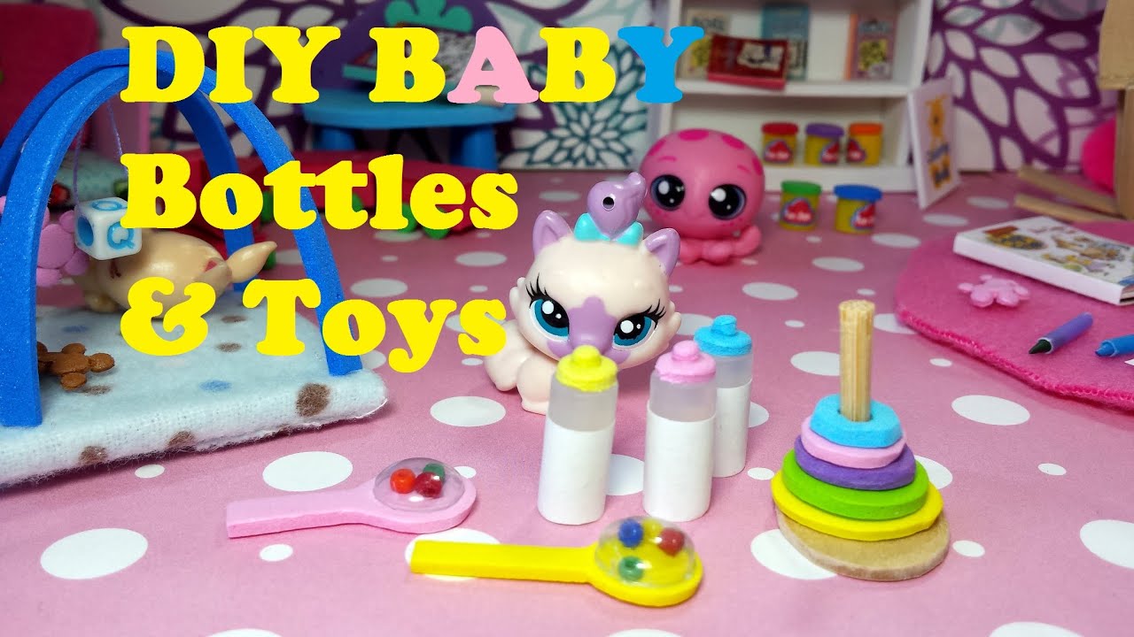 DIY Miniature Baby Doll Bottles, Rattles, & Toys