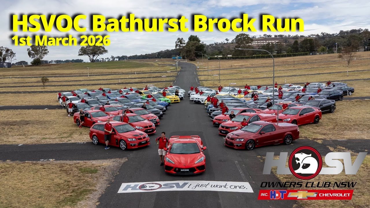 HSV Owners Club of NSW Bathurst Brock Run, 2026