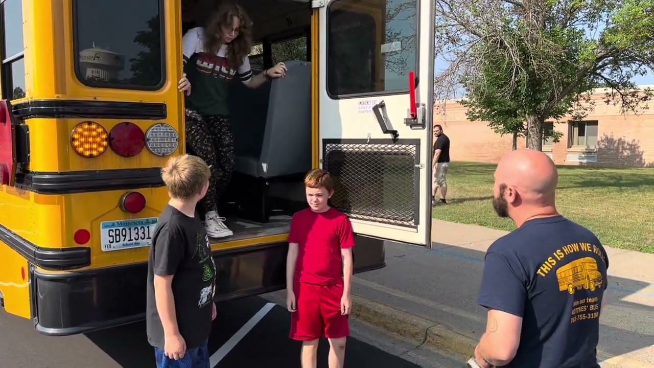 School Bus Evacuation Drill Demonstration