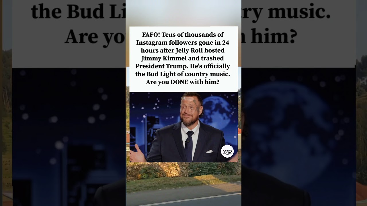 Jelly Roll faces social media backlash following controversial late-night appearance.