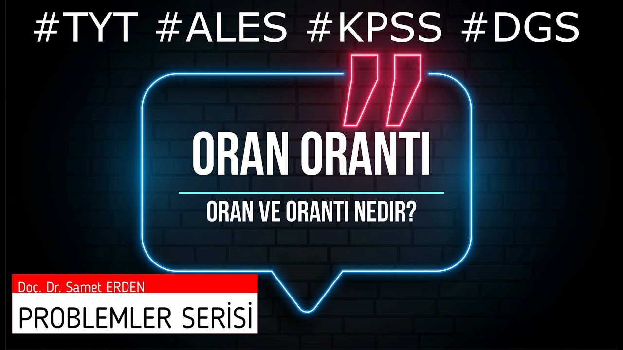 Oran Orantı 1, Orantı nedir?, Oran-Orantı Soruları ve Pratik Çözümleri, PDF