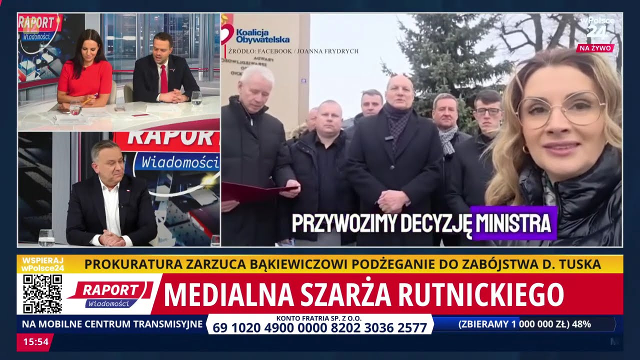 Rutnicki z wymiętą flagą Polski! Burza w sieci! To nie przystoi ministrowi!
