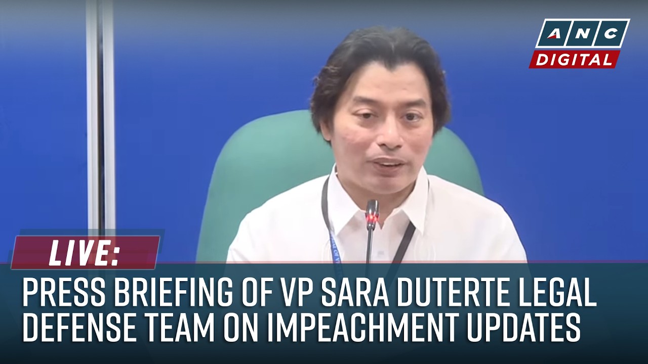 LIVE: VP Sara Duterte counsel Atty. Michael Poa holds press briefing on Impeachment Trial | July 7
