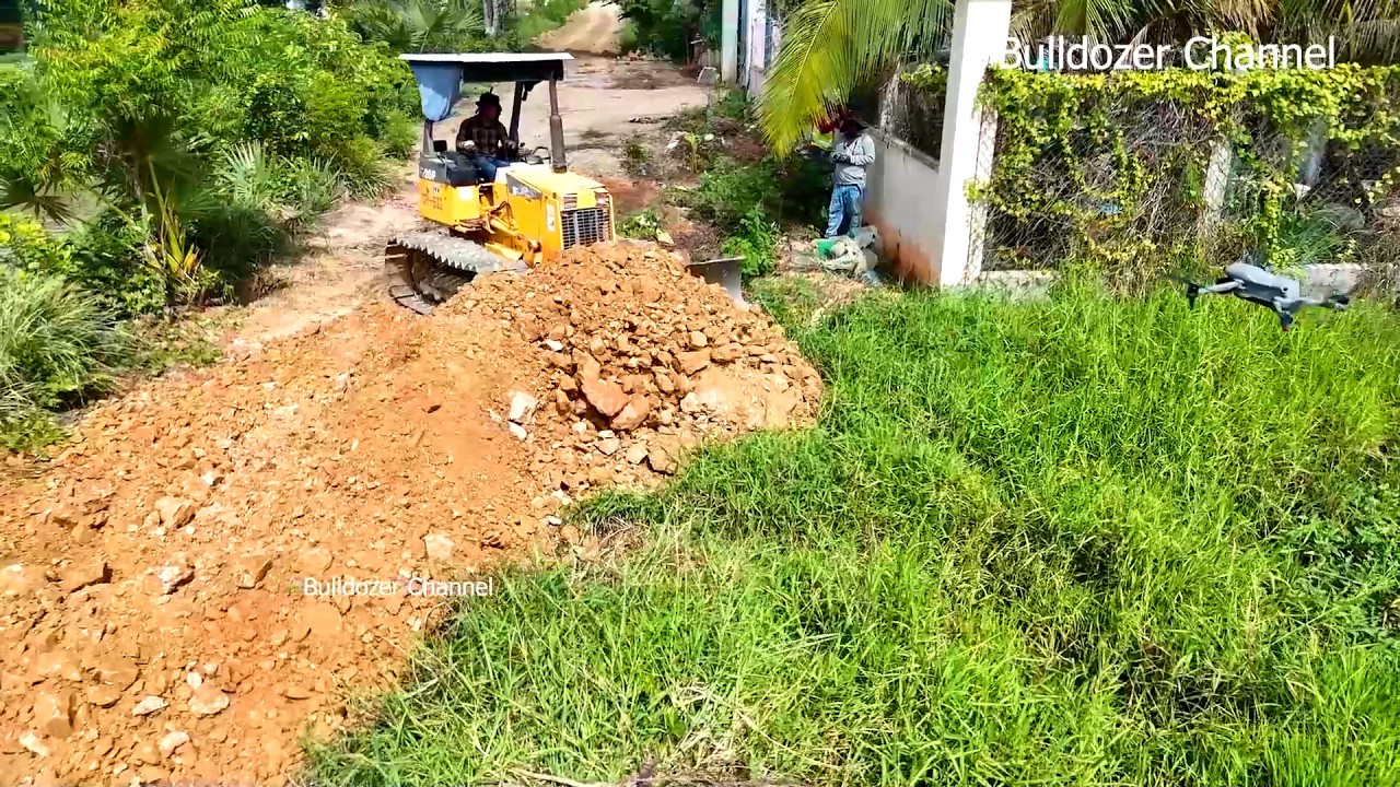 Amazing Project Clearing Old Dirt By Skill & Driver D20P Dozer Pushing Making Road