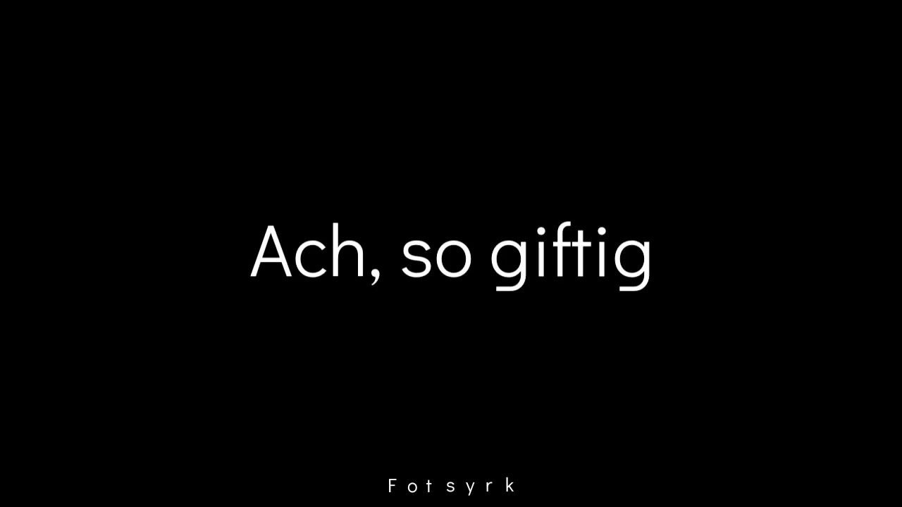 Rammstein-Giftig (lyrics)