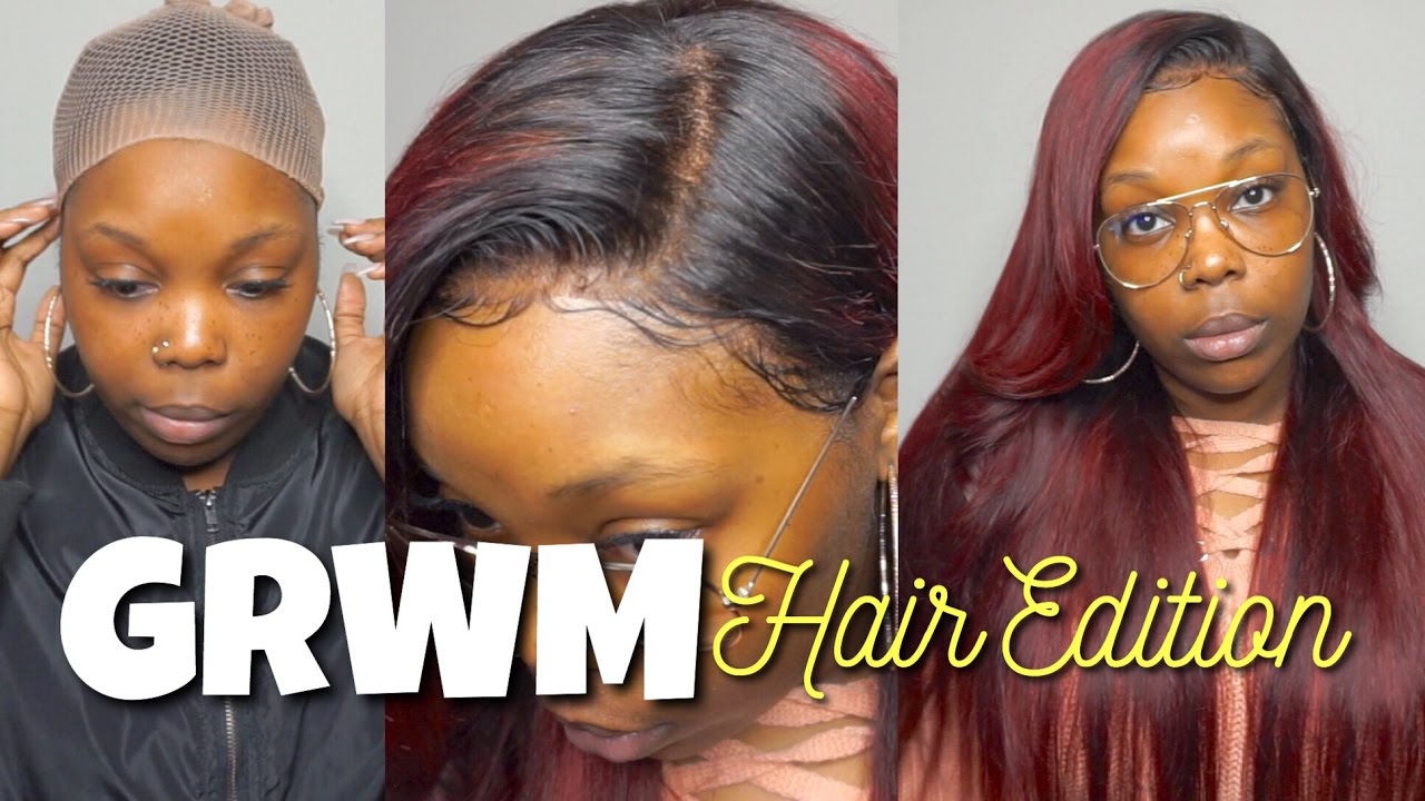 GRWM | Hair Edition | Installing and Laying My Lace Frontal Wig (No Glue or Tape)