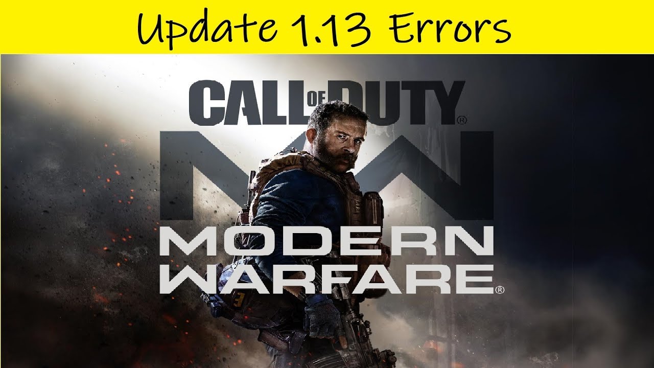 Call Of Duty: Modern Warfare &bull; Update 1.13 Error &bull; Your Data Is Corrupt