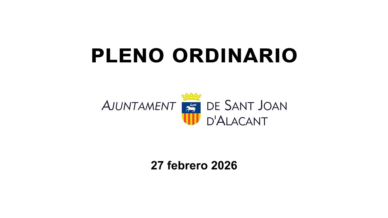 Pleno Ordinario - 27 febrero 2026