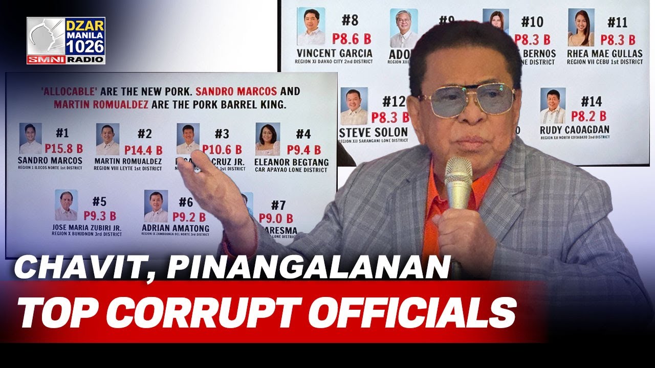 Top corrupt officials daw na KUMOBRA sa flood control projects, PINANGALANAN ni Chavit Singson