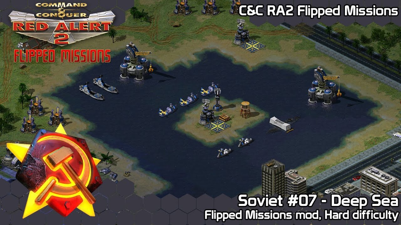 C&C Red Alert 2 Flipped Missions - Soviet #07 Deep Sea - Hard Difficulty