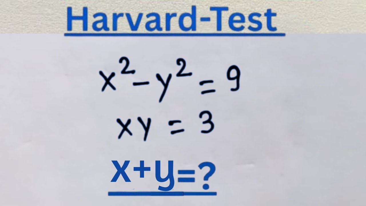 USA | Marvelous Algebra Olympiad Math Problem | Find x+y ?