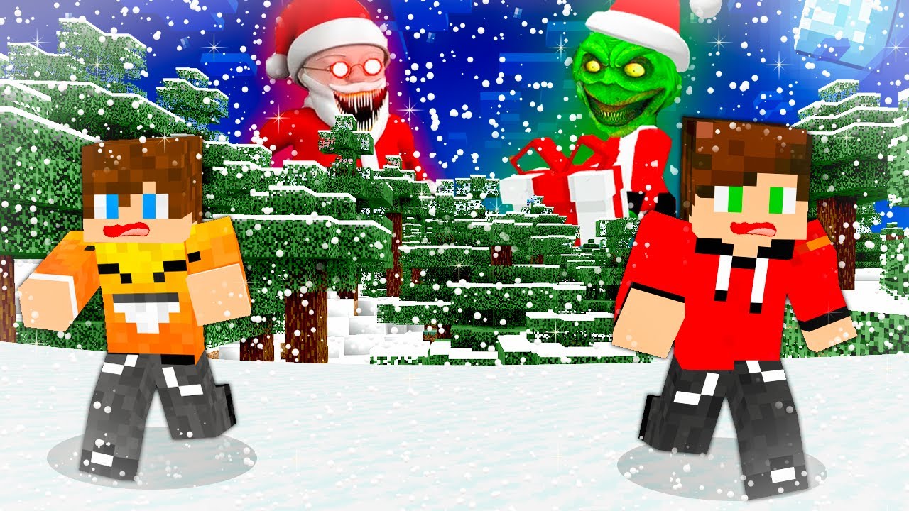ŚWIĘTY MIKOŁAJ I GRINCH CHCĄ UKRAŚĆ NAM PREZENTY w Minecraft!