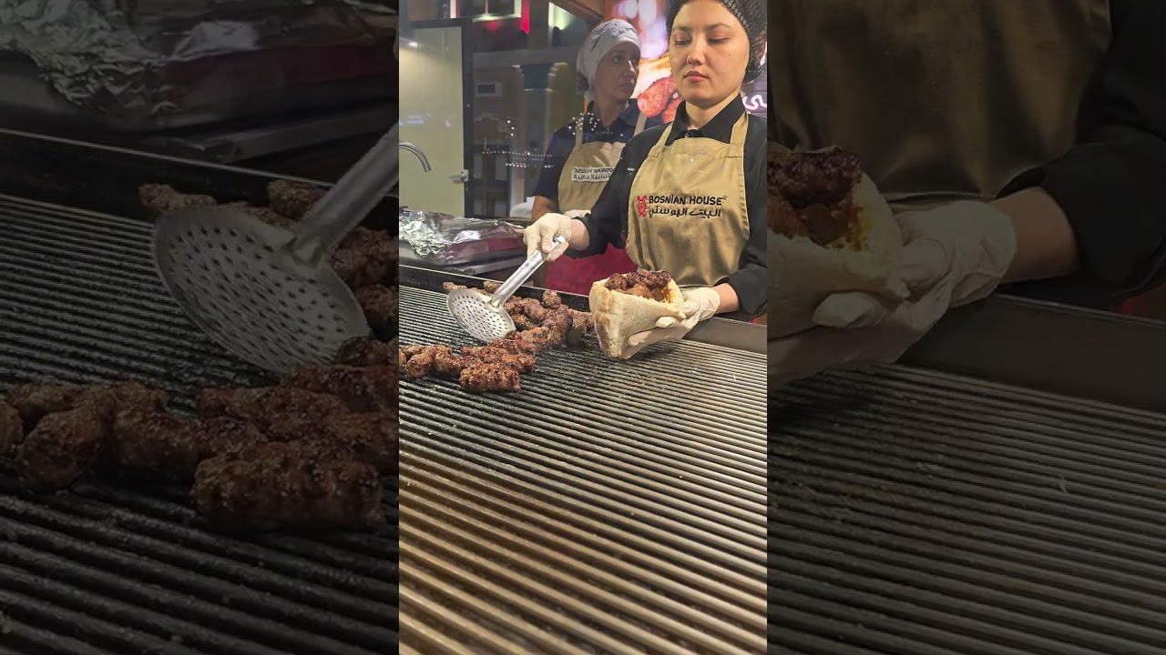 BOSNIAN AJVAR KEBAB  (ČEVAPI) #viral #shorts #bosnia #food