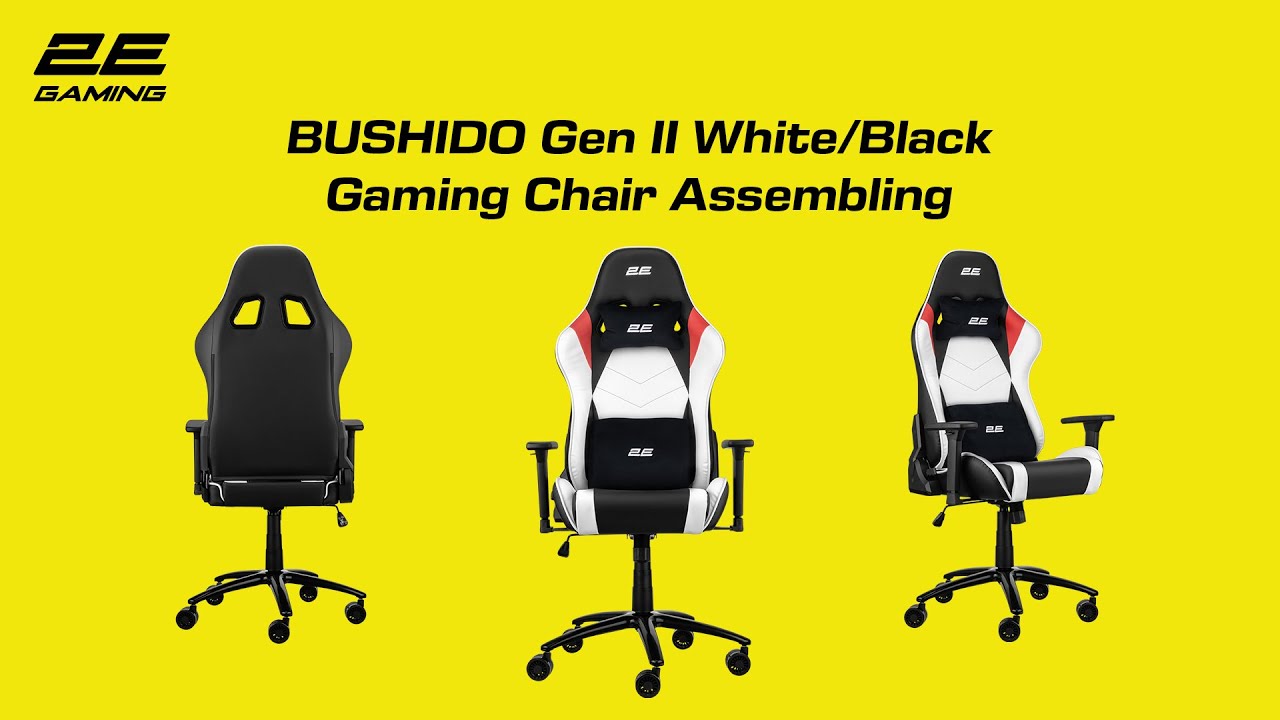 2E Gaming Chairs - BUSHIDO Gen II White/Black