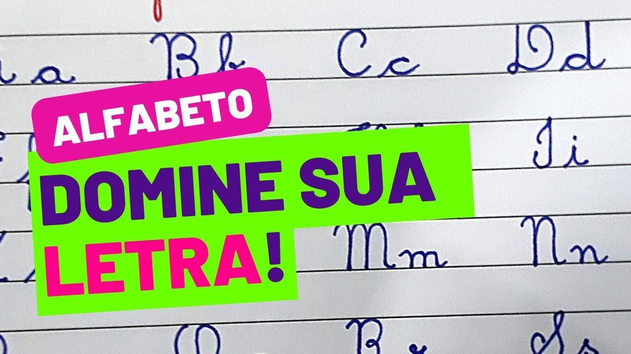 COMO FAZER o ALFABETO MAI&Uacute;SCULO e MIN&Uacute;SCULO✍️| LETRA CURSIVA #caligrafia
