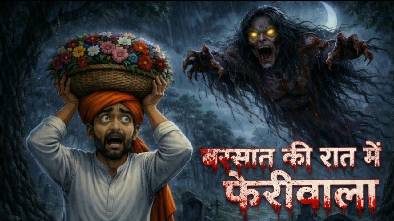 बरसात की रात में लौट आया मरा फेरीवाला | Hindi Bhutiya Kahani | Horror Story in Village
