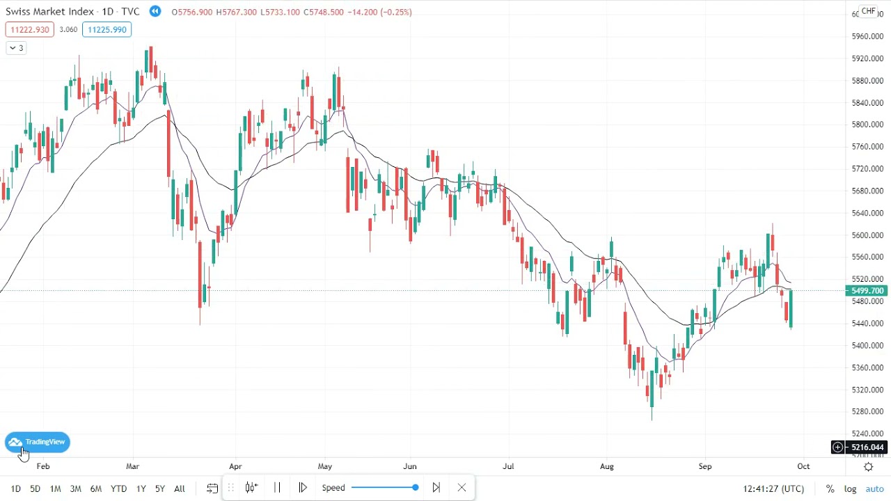 Life of Swiss market index