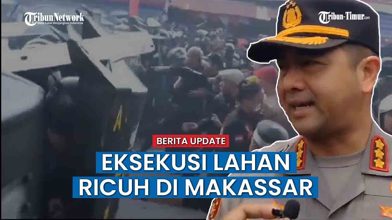 Eksekusi 9 Ruko dan 1 Gedung di Jl AP Pettarani Makassar Diwarnai Kericuhan