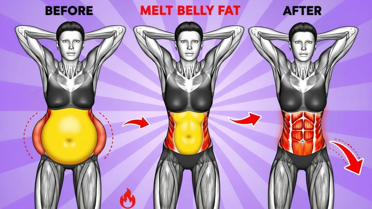 🔥 30-Min Morning Standing Workout to Melt Hanging Belly Fat & Sculpt a Flat Stomach for Women ✅