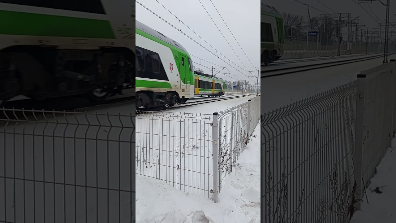dwa pociągi przejechały obok siebie! (Wołomin) 