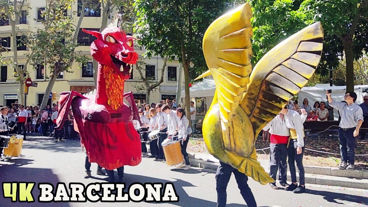 XVIII TROBADA DE GEGANTS DEL POBLENOU 2024 Barcelona 4K