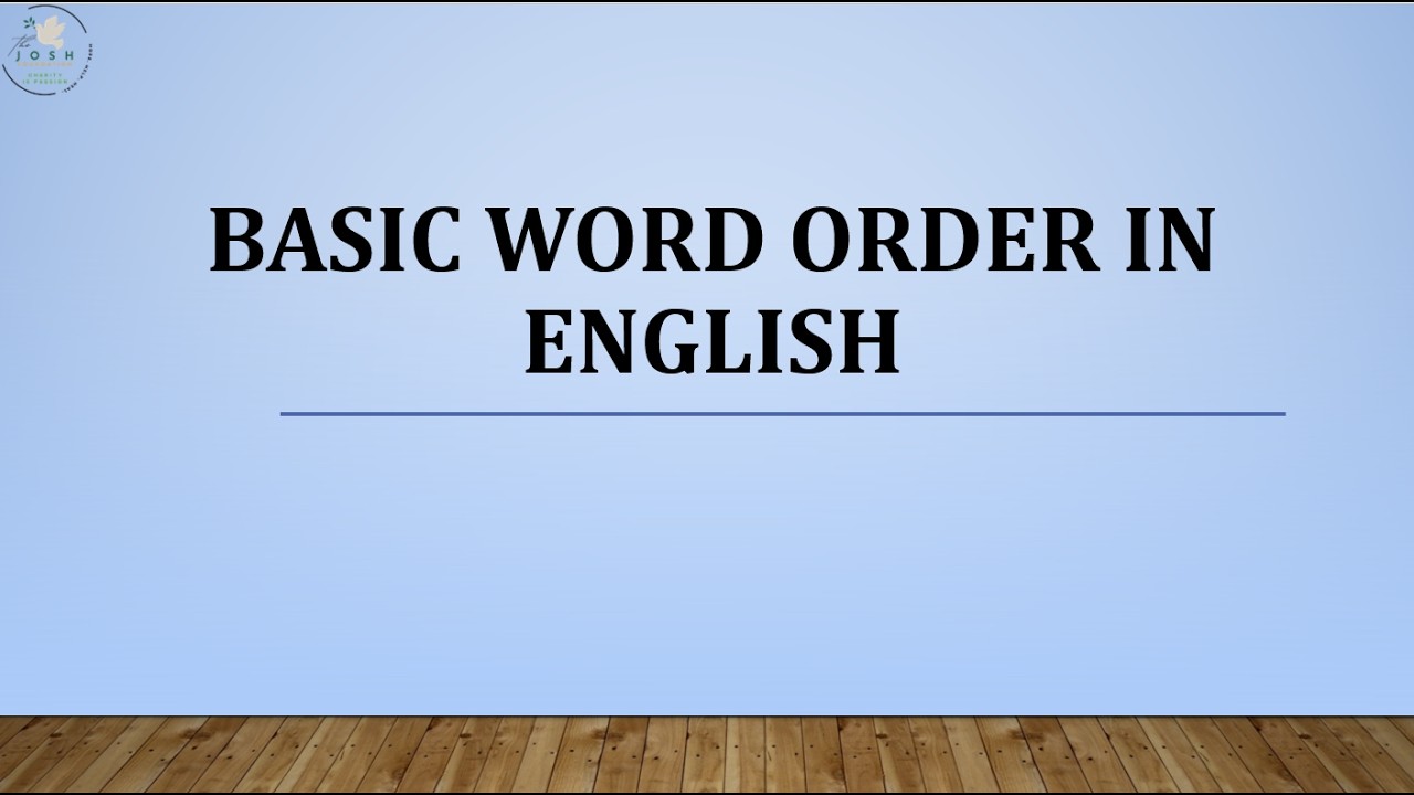 A1 English Grammar Lesson 35 | Basic Word Order in English | Learn English with Aime