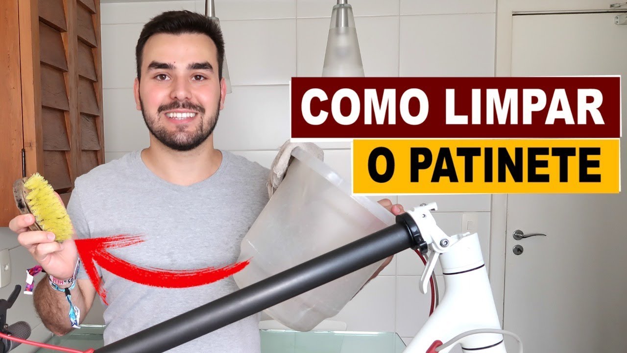 COMO LIMPAR seu PATINETE? Pode MOLHAR?