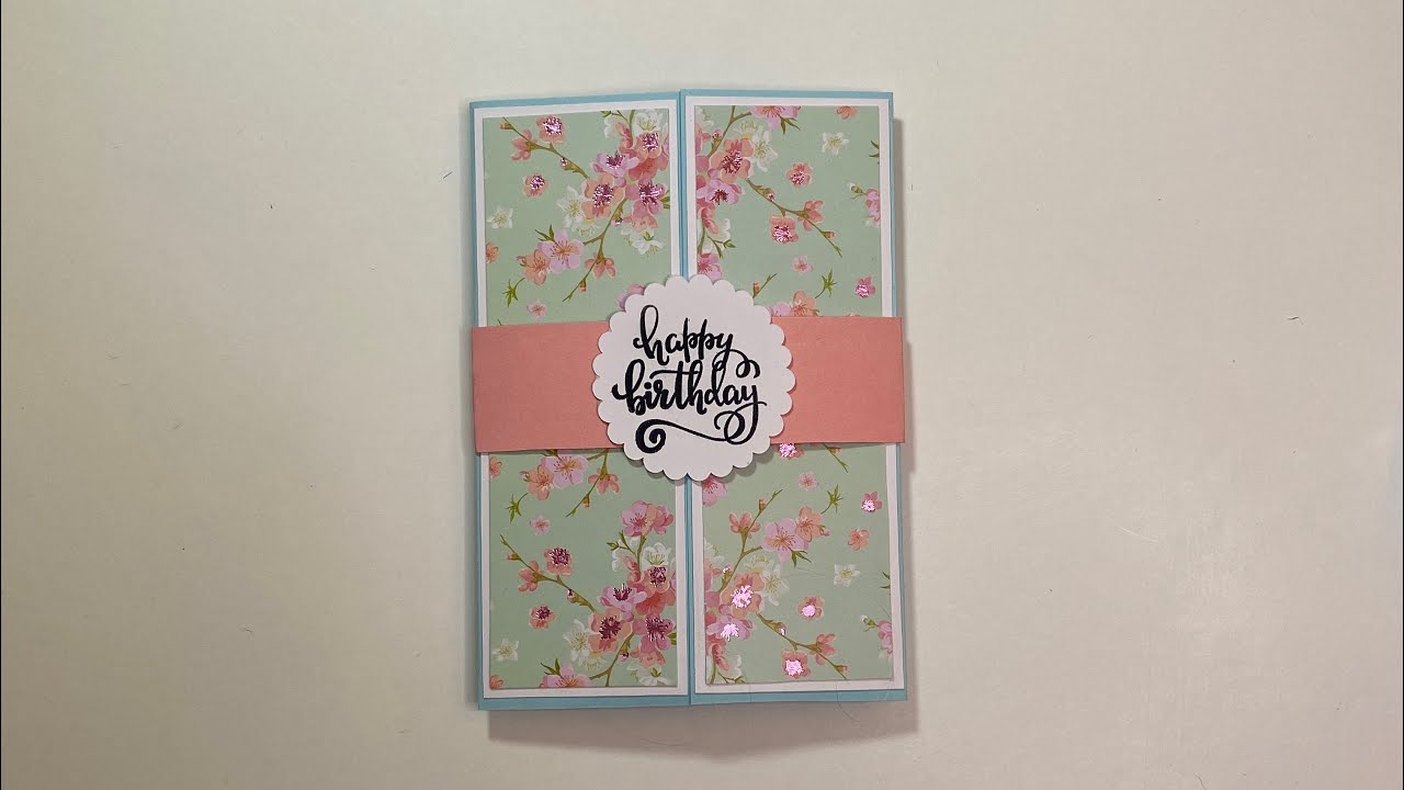 Schicke Karte basteln mit Action Designpapier🌺- Geschenkanhänger plottern mit dem Cricut Maker