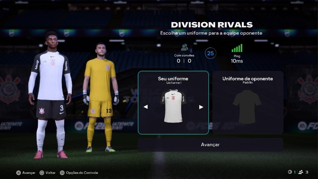 Vitória no Rivals 4x0. Ferran 4x