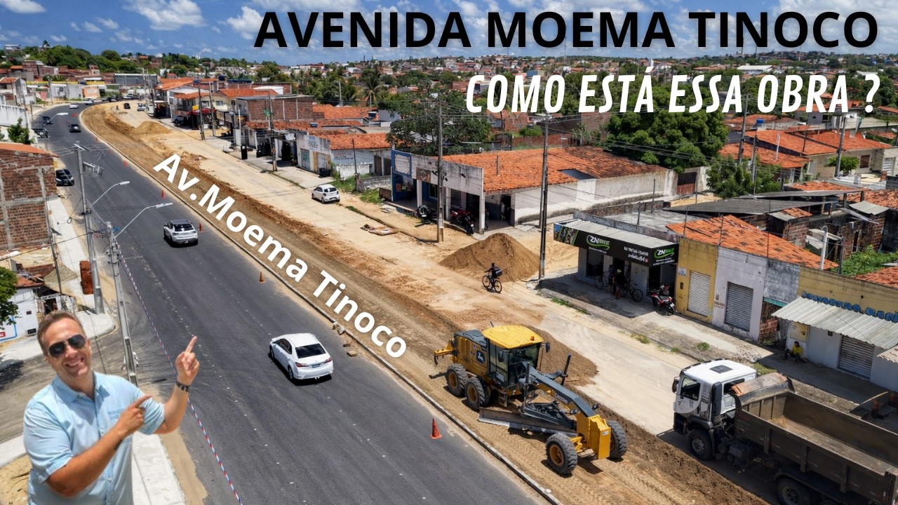 Como está a Obra da Av.Moema Tinoco e o Local da Santa que pegou fogo.