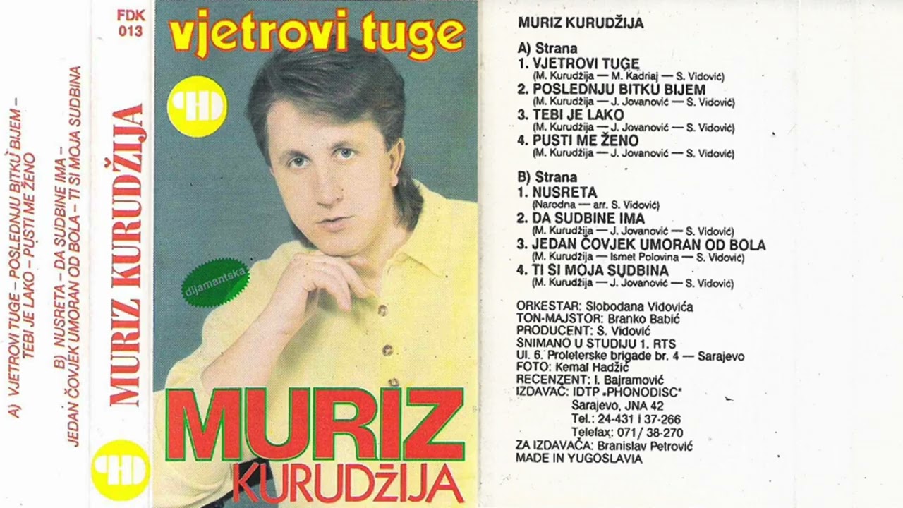 Muriz Kurudžija-Vjetrovi tuge-(Audio 1990)-Cijeli Album