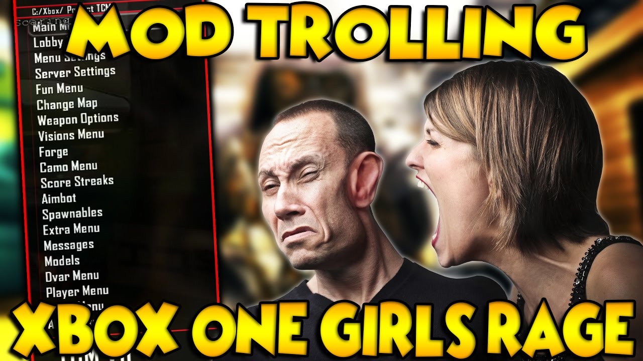 MOD TROLLING XBOX ONE GIRLS RAGE (Black ops 2)