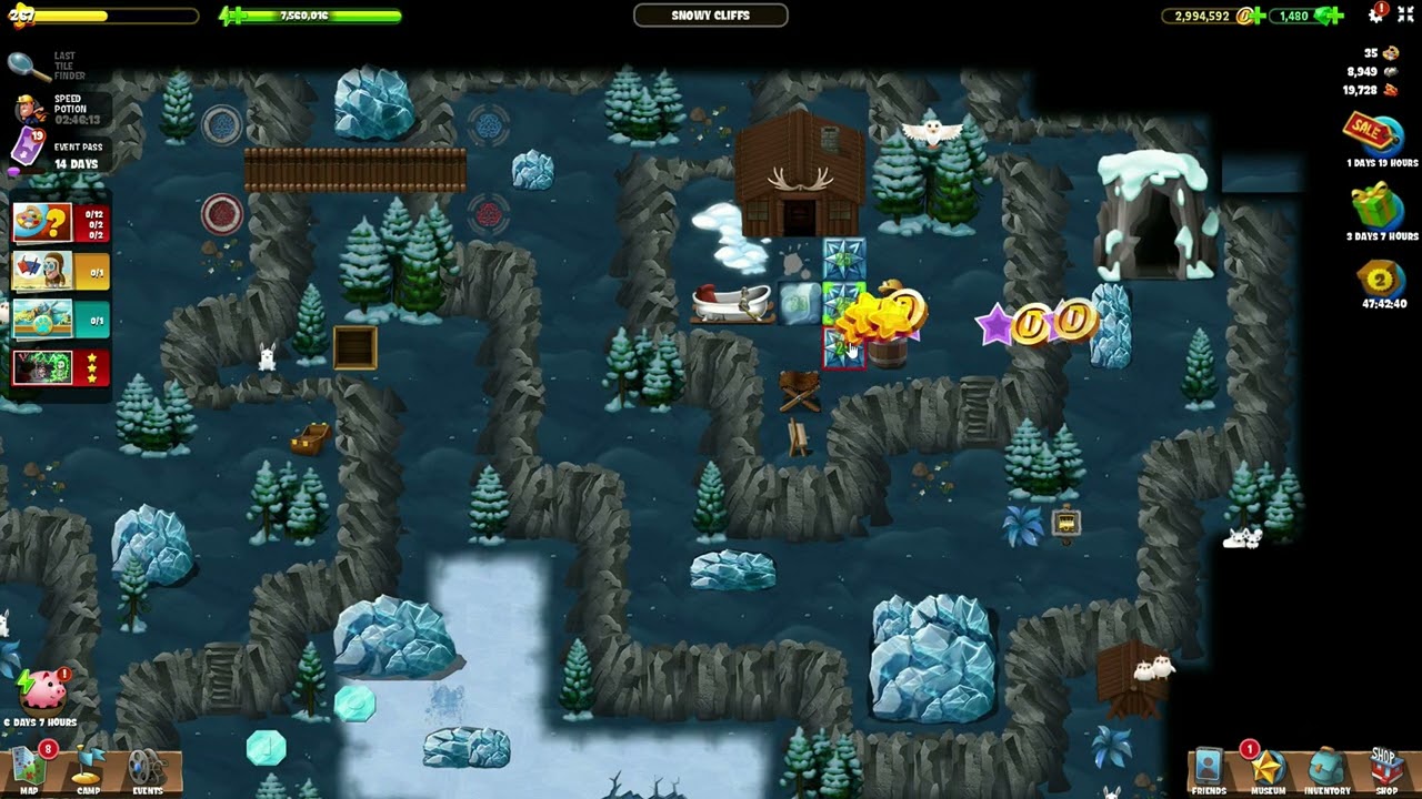 Snowy Cliffs | Art Mania (PC) | Diggy's Adventure
