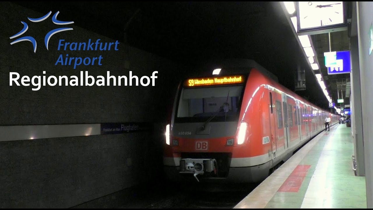 Frankfurt am Main Flughafen Regionalbahnhof mit S-Bahn Rhein-Main (ET 430), SÜWEX und vlexx