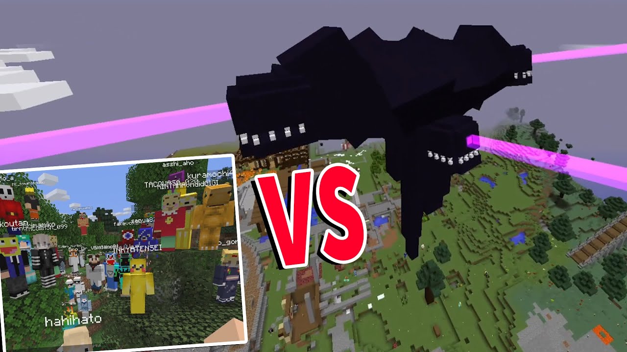 50人 vs 超強い最強のMOBウィザーストーム - MODクラフト＃17【KUN】