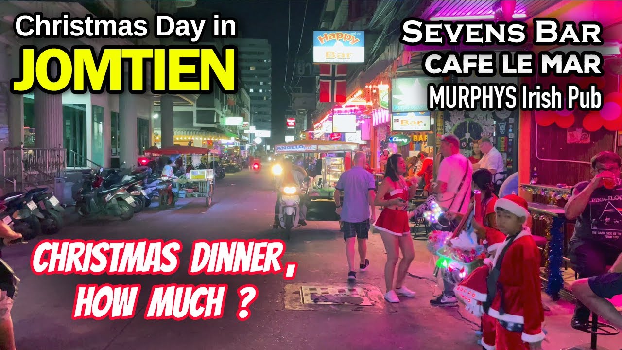 Christmas In Jomtien. Sevens Bar Soi 7, Cafe Le Mar And A Trip To The Darkside, Pattaya 🇹🇭