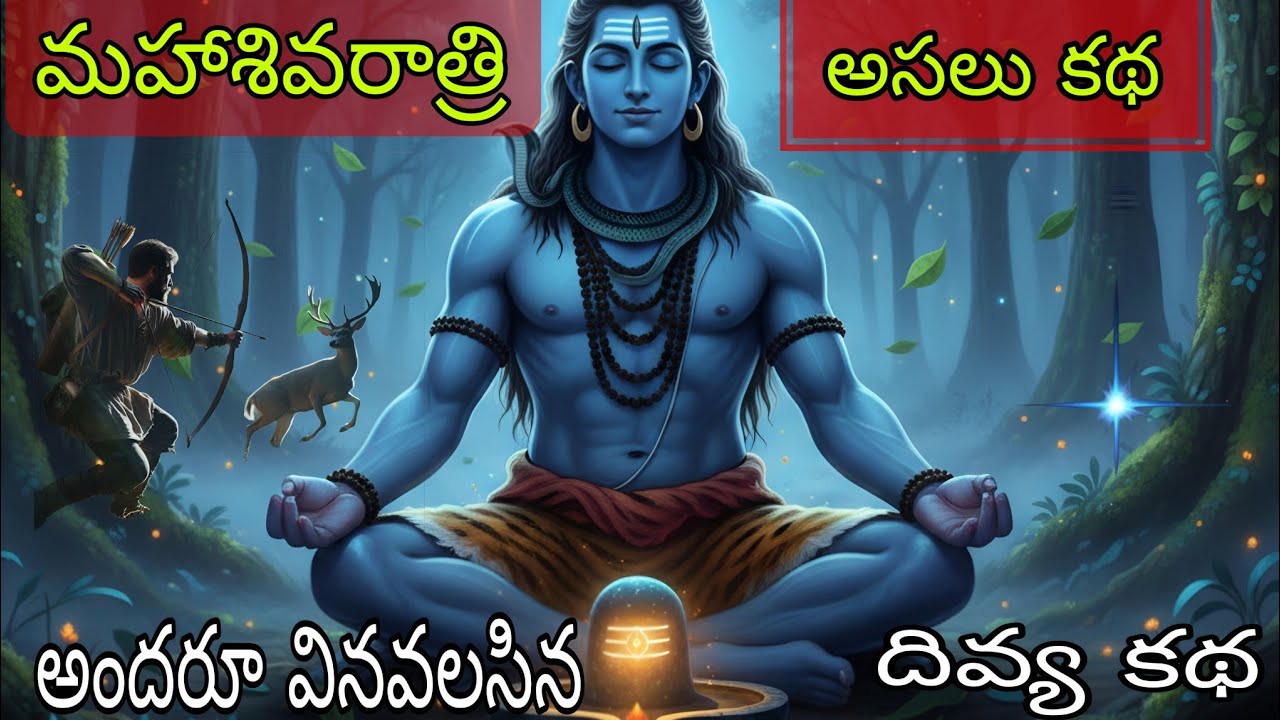 శివరాత్రి మహత్యం వల్ల పేద వేటగాడు జీవితాన్ని మార్చిన కథ | Maha Shivaratri vrathakatha in Telugu 