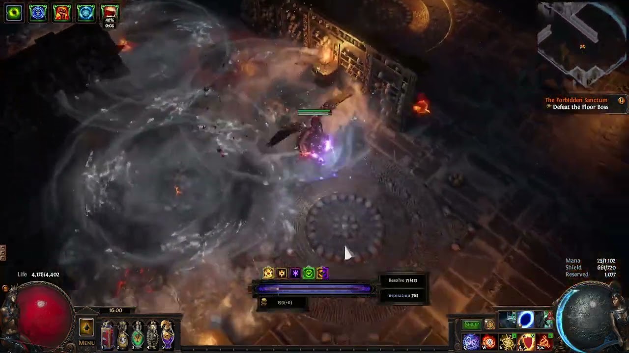 Path of Exile 3.20 Frostblink Ignite SanctumBoss