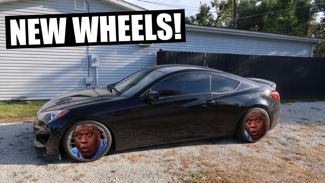 I GOT NEW WHEELS FOR THE GENESIS!! (Aggressive AF)