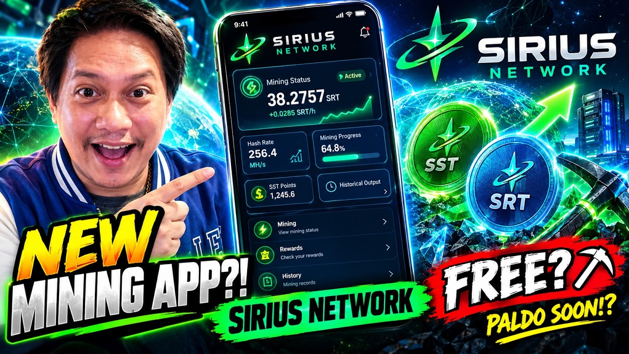 NEW Mining App on Mobile! ⛏️ SIRIUS NETWORK FREE Web3 Mining & SRT Rewards