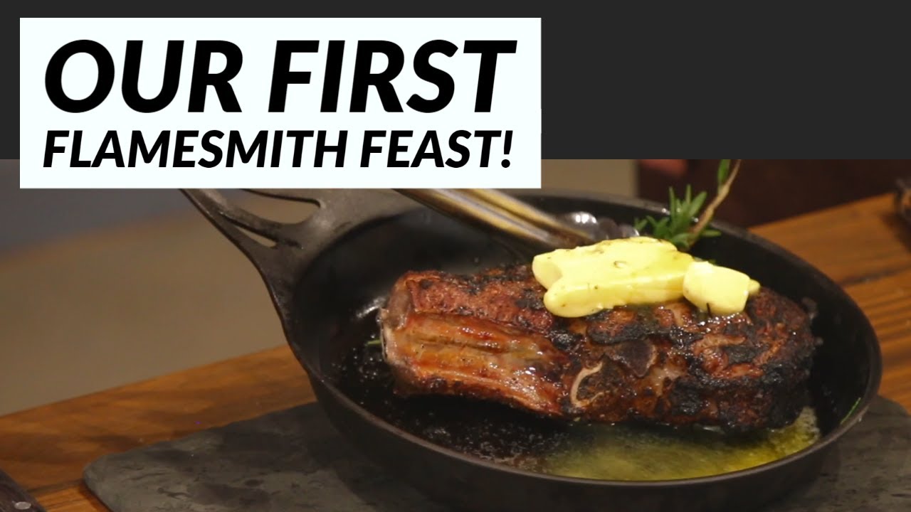 Cooking in our Wood Fired Ovens - Our First Flamesmith Feast!