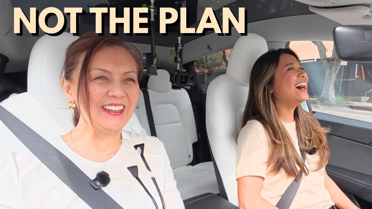 Her First Tesla FSD Ride — Downtown LA Had Other Plans