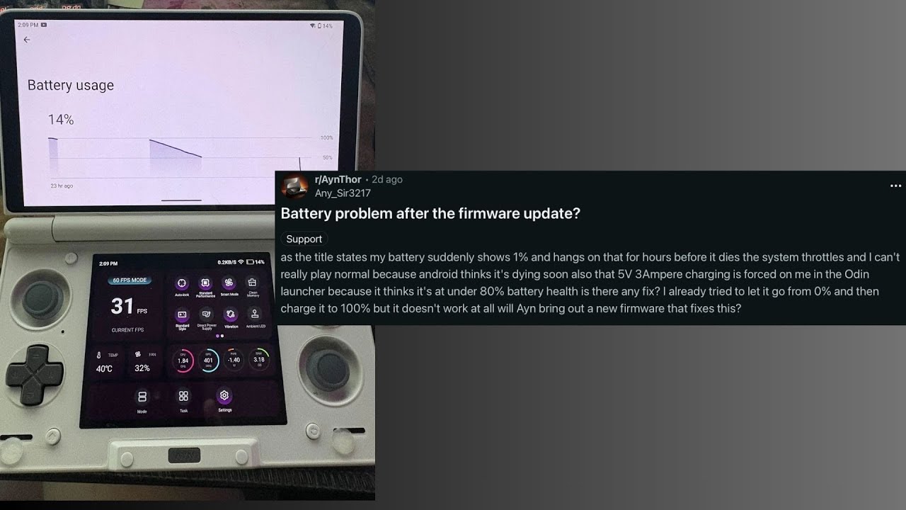 Company aware of AYN Thor battery drain bug after latest update, fix on way