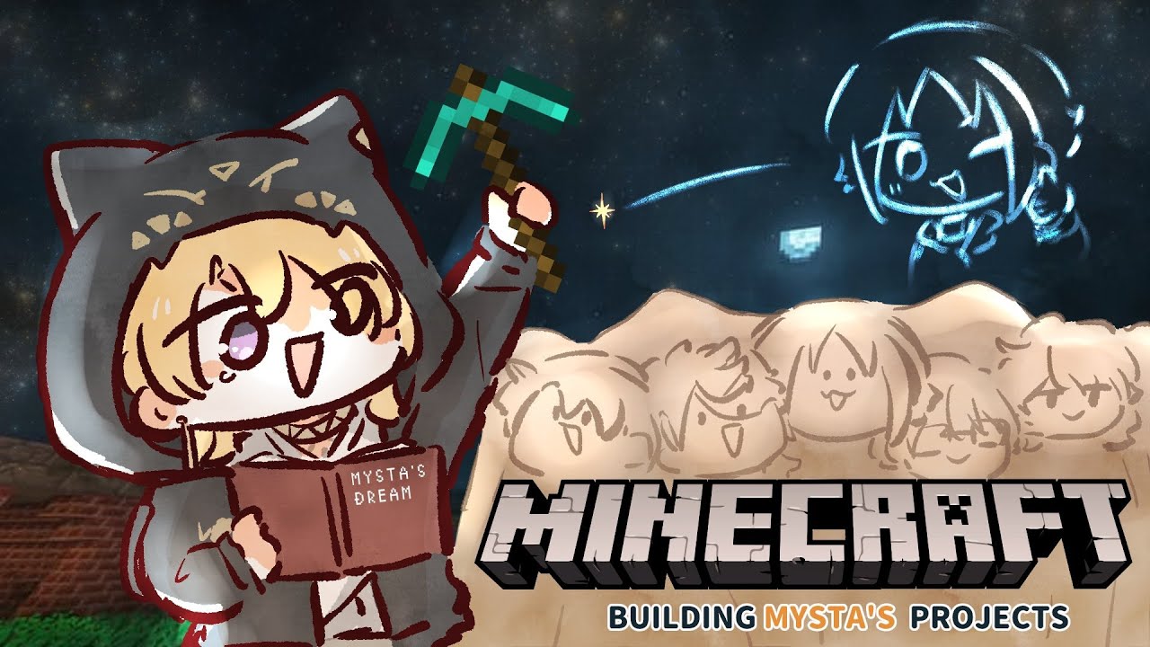 【MINECRAFT】MYSTA'S PROJECTS - FINISHING LUXIEM STATUES【NIJISANJI EN | Luca Kaneshiro】