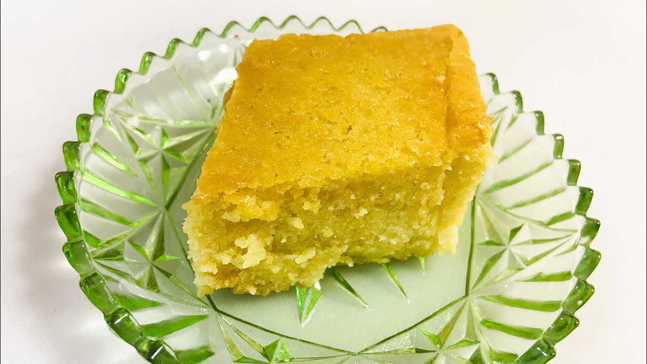 Revania me qumesht dhe limon | Revania with milk and eggs