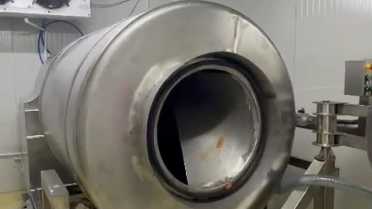 #chicken #meat  #flavour ing #seasoning  #rotary #drums #food #foodindustry #machine #process