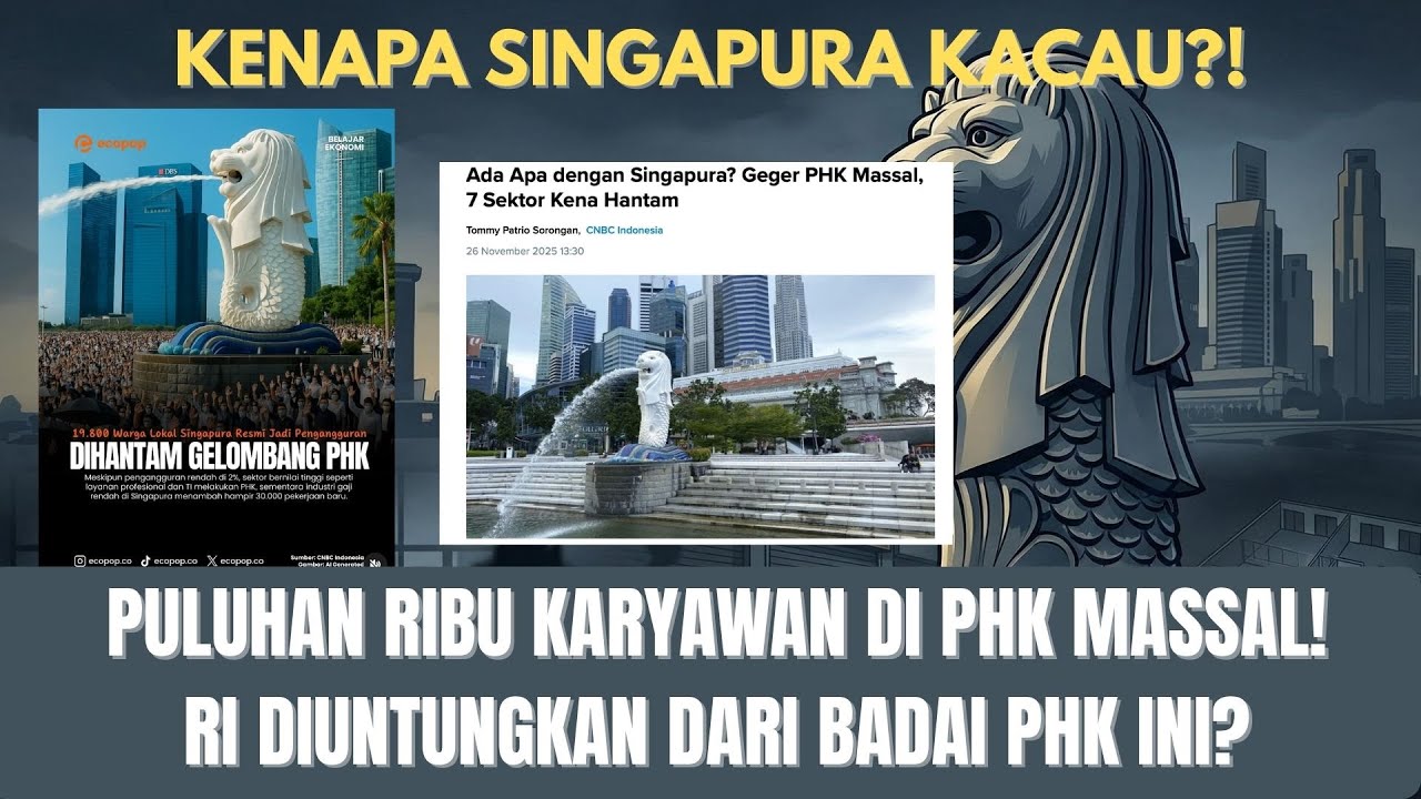 KENAPA SINGAPURA KACAU?! PULUHAN RIBU KARYAWAN DI PHK MASSAL! RI DIUNTUNGKAN DARI BADAI PHK INI?